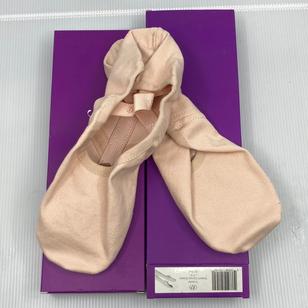 NWT 2 Pairs Russian Pointe Vivante Stretch Canvas Ballet Shoes